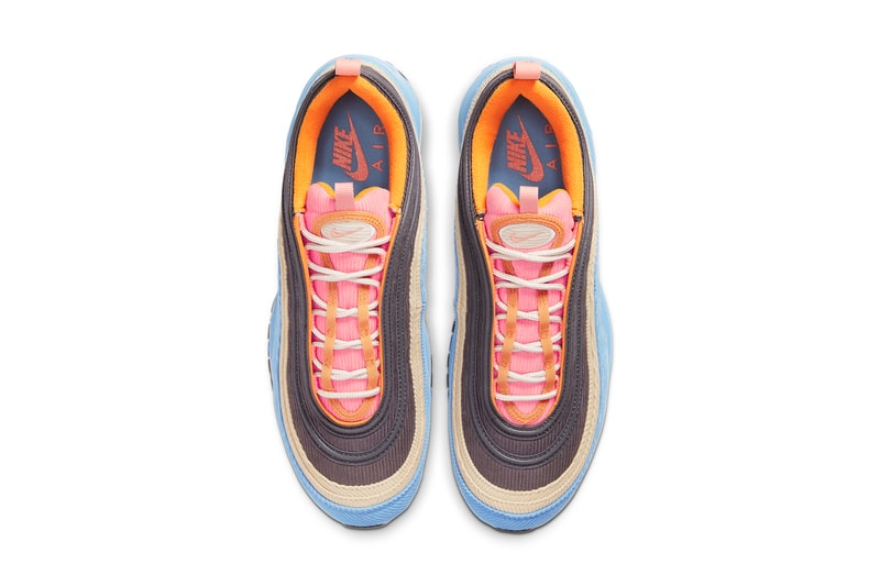 nike air max 97 98 corduroy CQ7512 046 462 desert sand light blue CQ7513 044 814 thunder grey amber rise release date info photos price