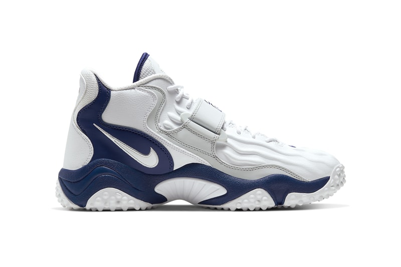 nike air zoom turf jet 97 barry sanders detroit lions thanksgiving white deep royal blue CW6680 100 release date info photos price 
