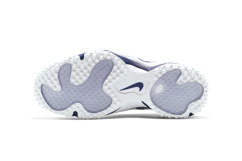 nike air zoom turf jet 97 barry sanders detroit lions thanksgiving white deep royal blue CW6680 100 release date info photos price 