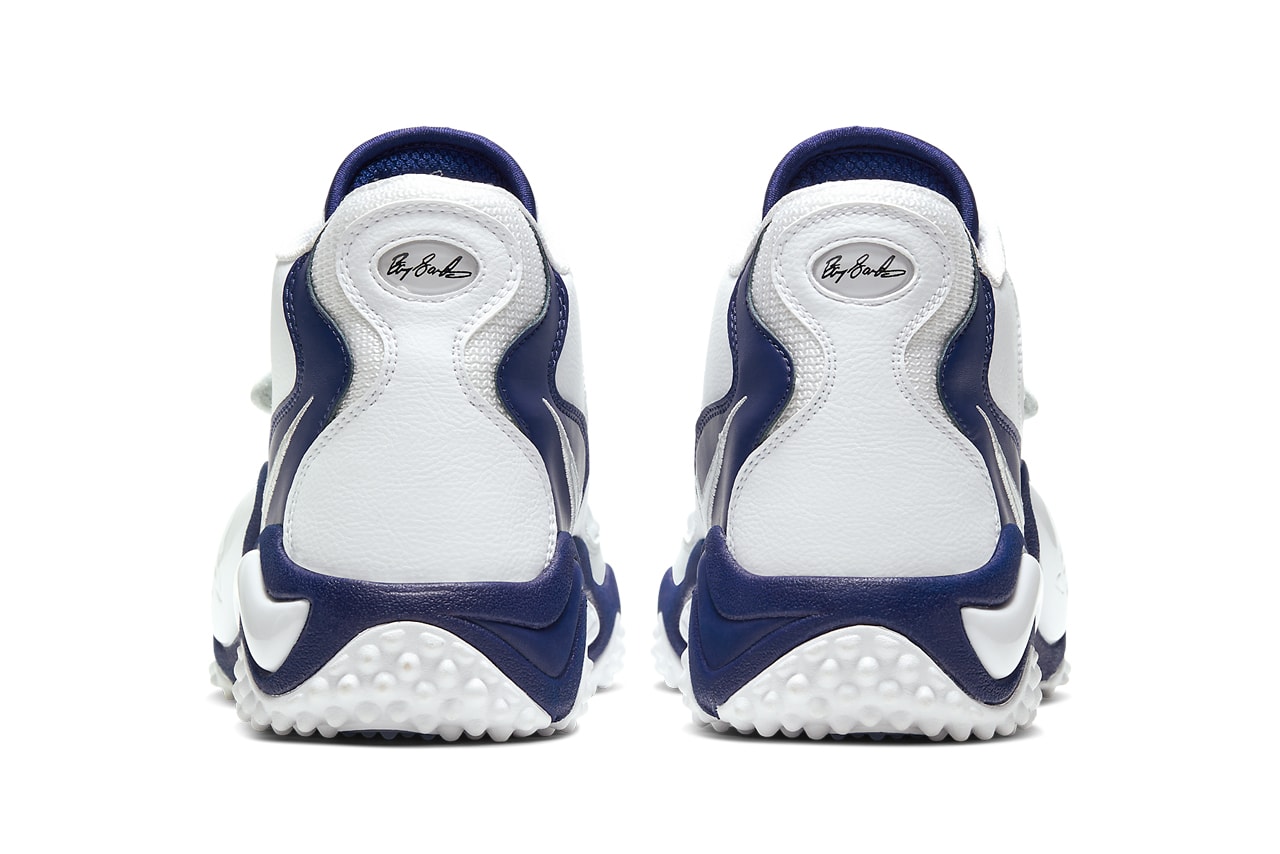 nike air zoom turf jet 97 barry sanders detroit lions thanksgiving white deep royal blue CW6680 100 release date info photos price 