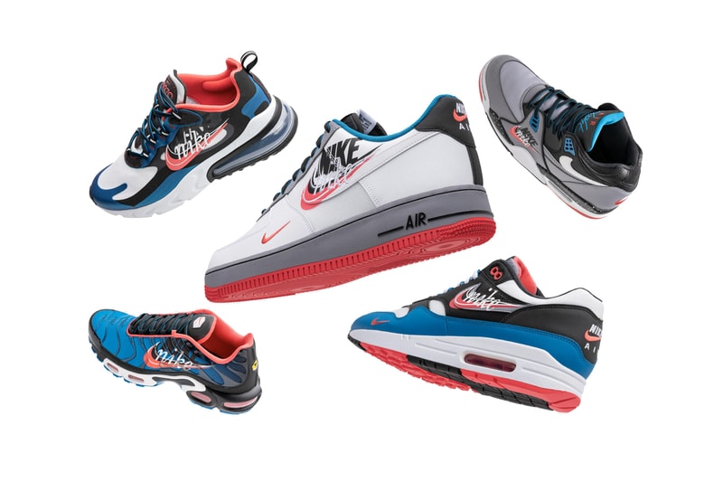 nike foot locker evolution of the swoosh pack air flight 89 max 200 1 270 react plus