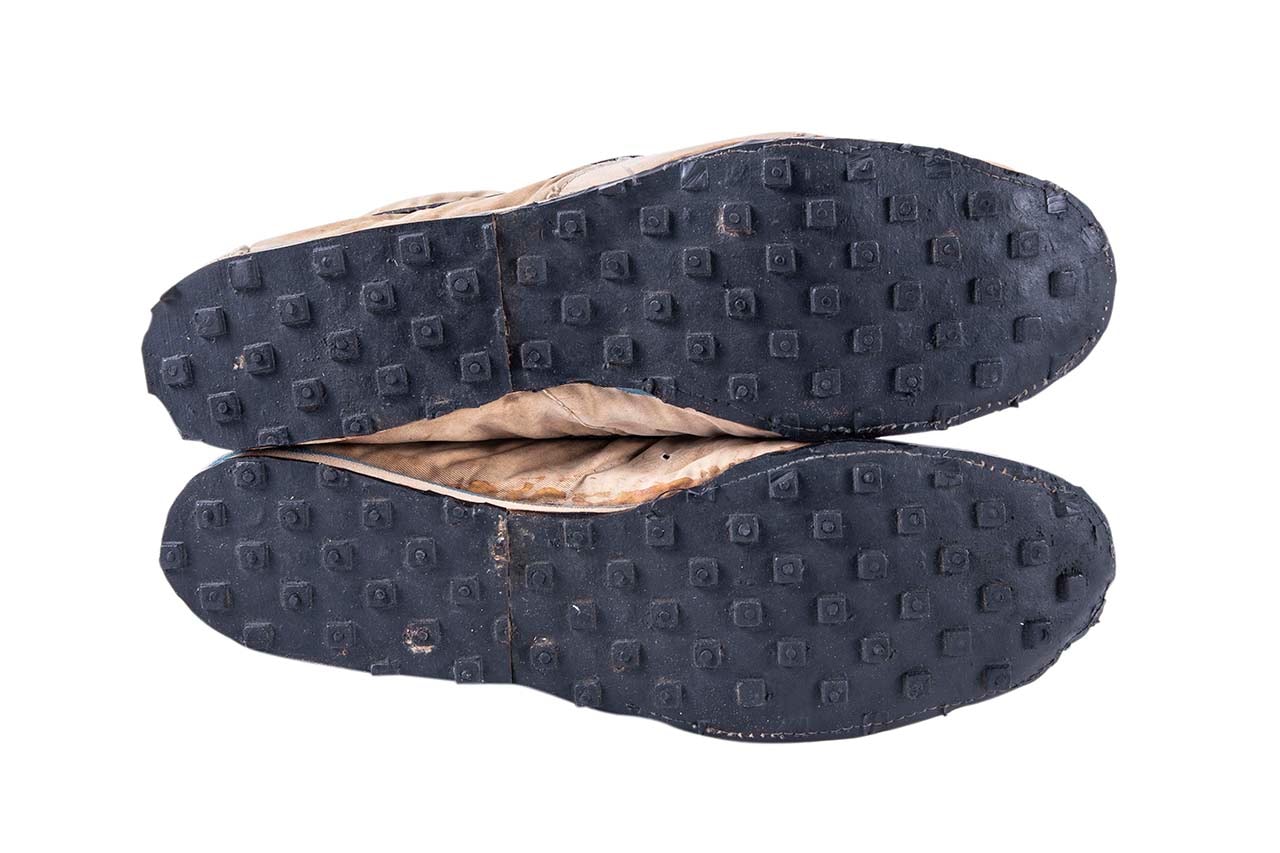Nike "Moon Shoe," Oregon Jersey Auction $100,000 USD price bid Goldin Auctions sneaker singlet december 7 2019 sale original bill bowerman waffle sole