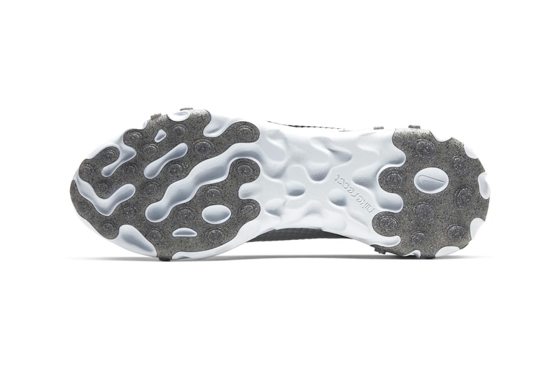 Nike React Element 55 Silver Black Quilted Grid Release Info CI3835-001 CI3835-002 grey white
