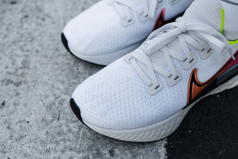 nike running react infinity run cd4371 004 platinum tint black pink blast release date info photos price foam sole outsole midsole 