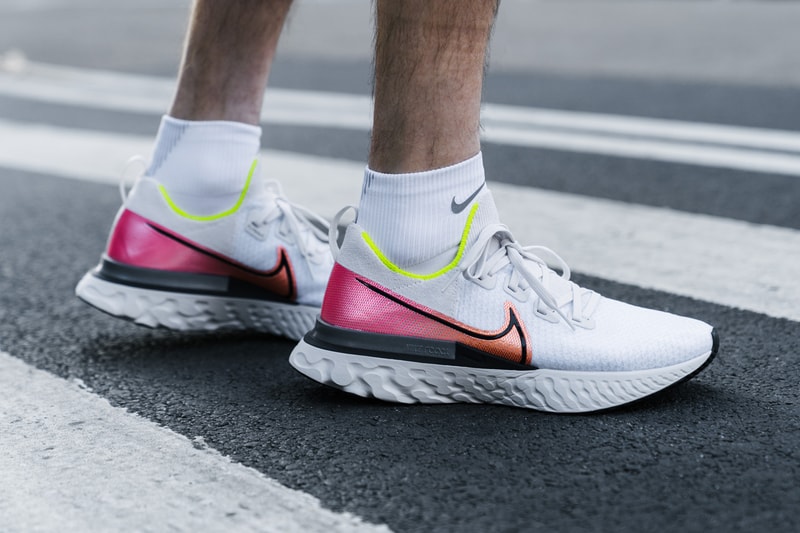nike running react infinity run cd4371 004 platinum tint black pink blast release date info photos price foam sole outsole midsole 