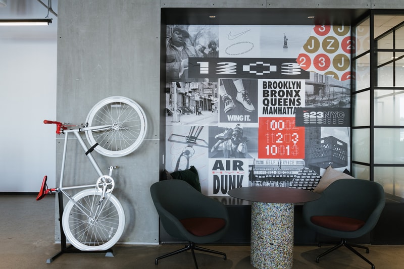 Inside Nike New S23NYC Studio seaport south street new york city nyc office hq headquarters ron faris sneakers culture sneakerhead digital webstore ecommerce