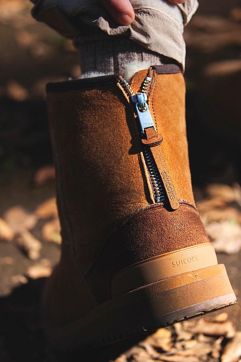 nonnative x Suicoke Farmer Mouton Boots FW19 Release Information Lookbook First Look Fall Winter 2019 Premium Sheepskin VIBRAM Arctic Grip sole ELS-Mwpab-MID