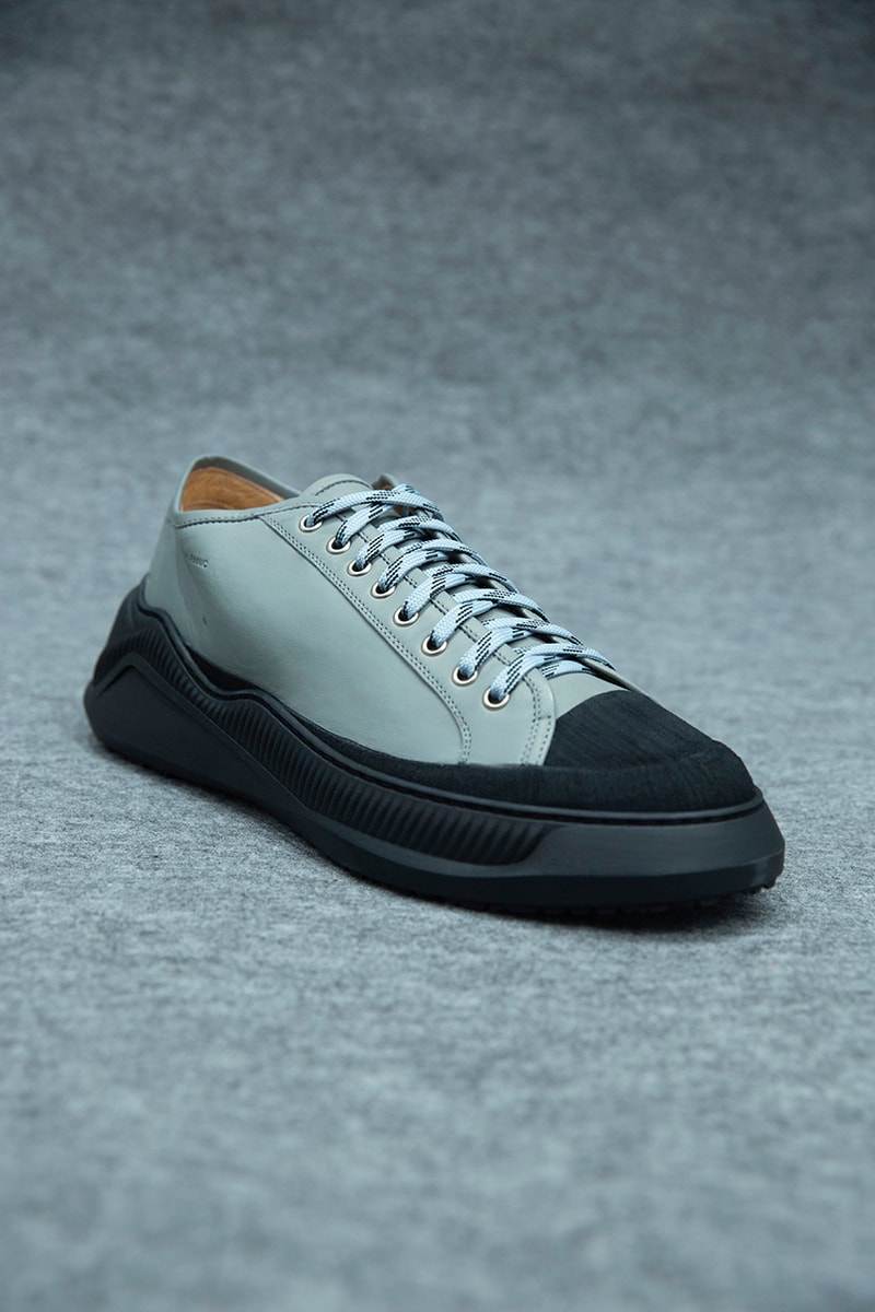 OAMC Free Solo Sneakers FW19 Release Information First Look Custom Made First Look Clean Sneaker Footwear Drop Cop Made in Italy Premium Leather Rubber "Off White" "Black" "Ivy" Colorways