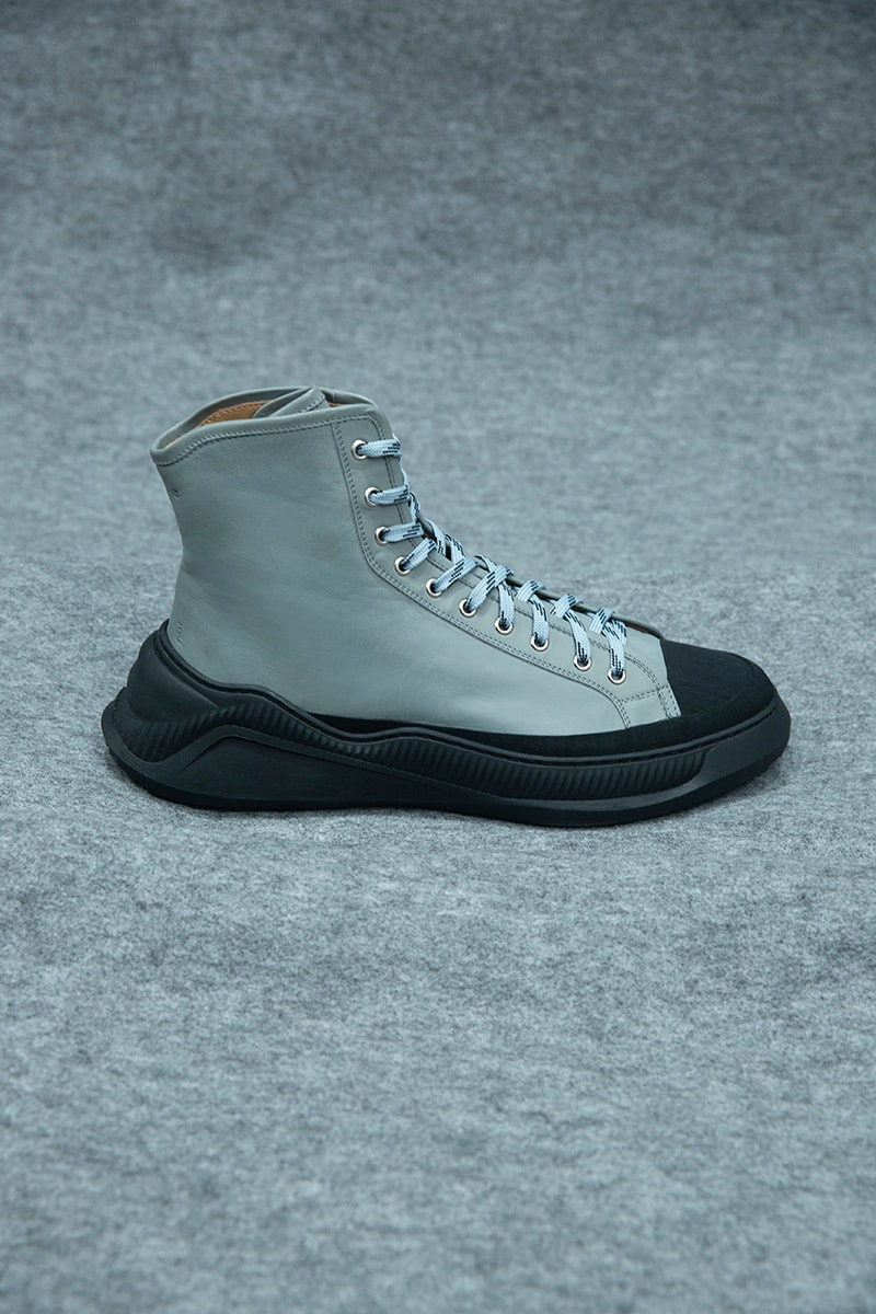 OAMC Free Solo Sneakers FW19 Release Information First Look Custom Made First Look Clean Sneaker Footwear Drop Cop Made in Italy Premium Leather Rubber "Off White" "Black" "Ivy" Colorways