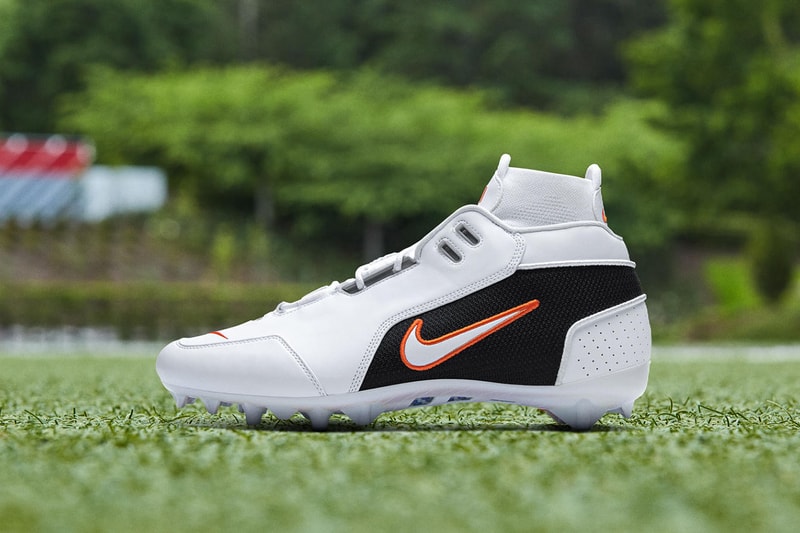 Odell Beckham Jr. Week 9 Air Foamposite One "Alternate Galaxy" Cleats Closer Look Footwear Nike Cleveland Browns OBJ Football NFL Vapor Untouchable Pro 3 Uptempo Cleat