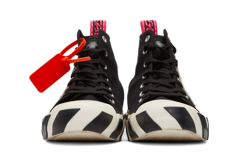 Off White Arrows Mid Top Sneaker Release Yellow White Black Info Date Virgil Abloh