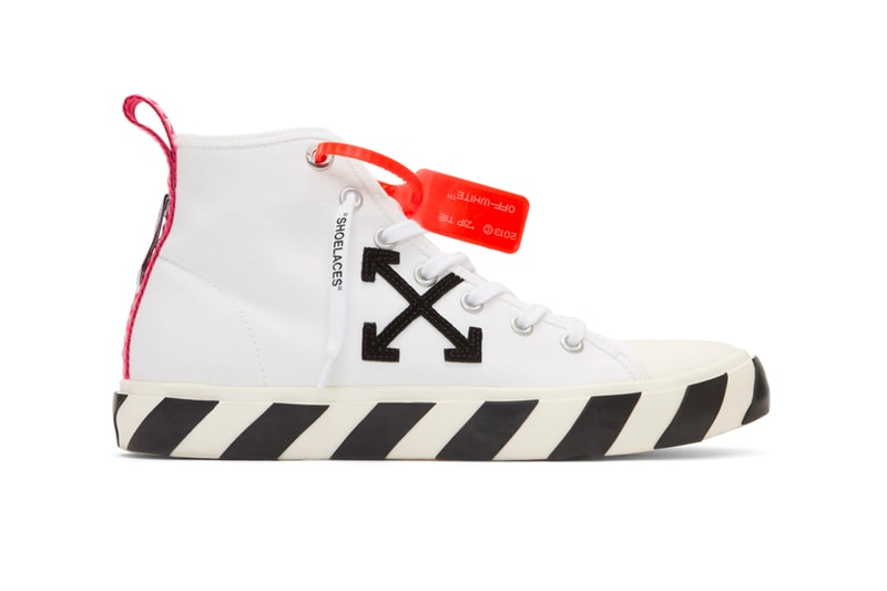 Off White Arrows Mid Top Sneaker Release Yellow White Black Info Date Virgil Abloh