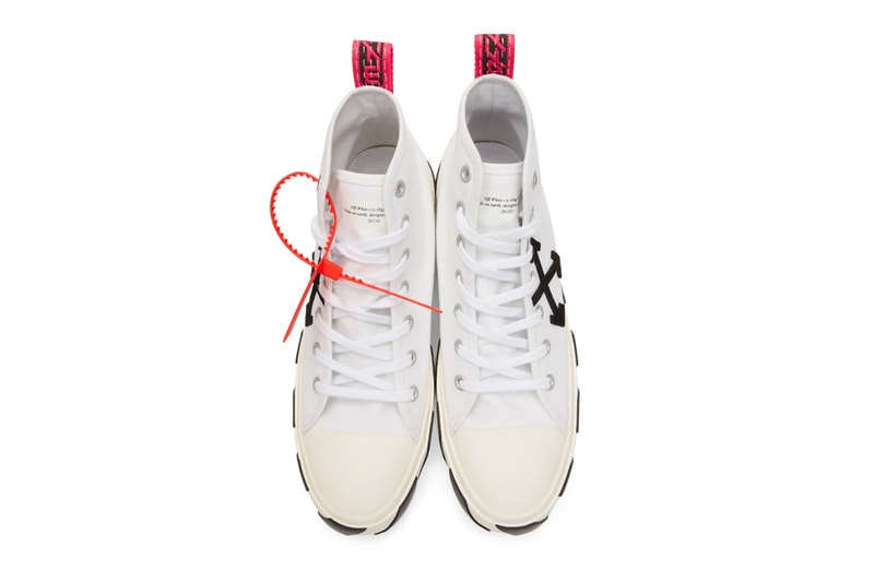 Off White Arrows Mid Top Sneaker Release Yellow White Black Info Date Virgil Abloh