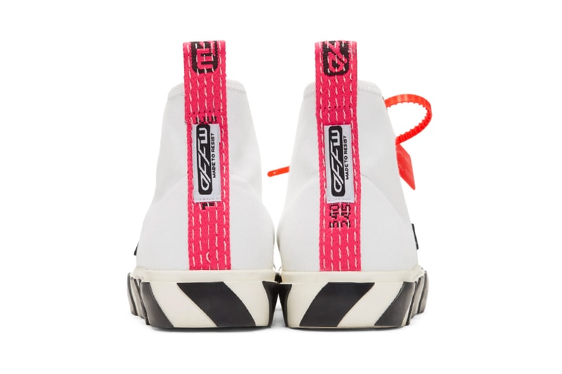 Off White Arrows Mid Top Sneaker Release Yellow White Black Info Date Virgil Abloh