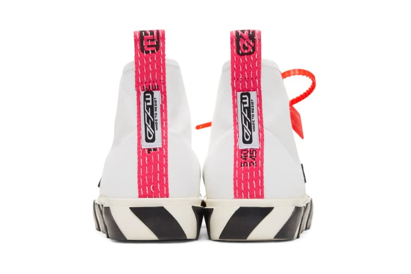 Off White Arrows Mid Top Sneaker Release Yellow White Black Info Date Virgil Abloh