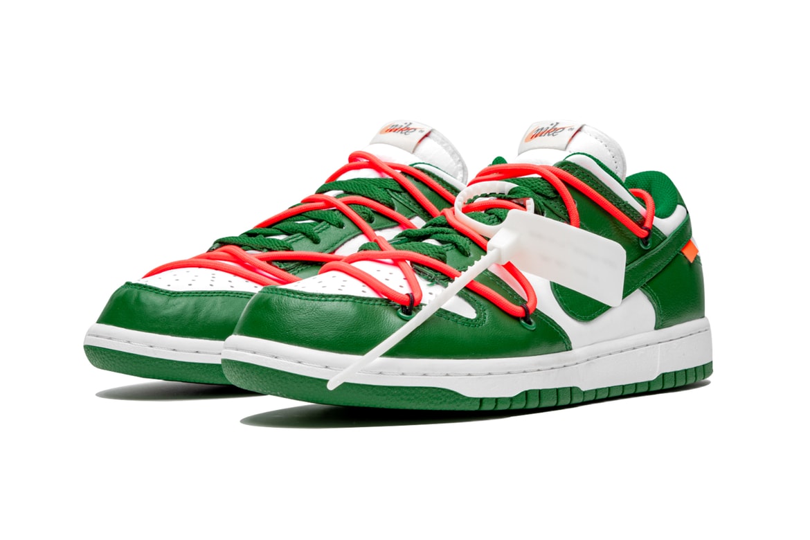 Off White X Nike Dunk Low Pine Green Hypebeast Off White X Nike Dunk Low Pine Green Hypebeast