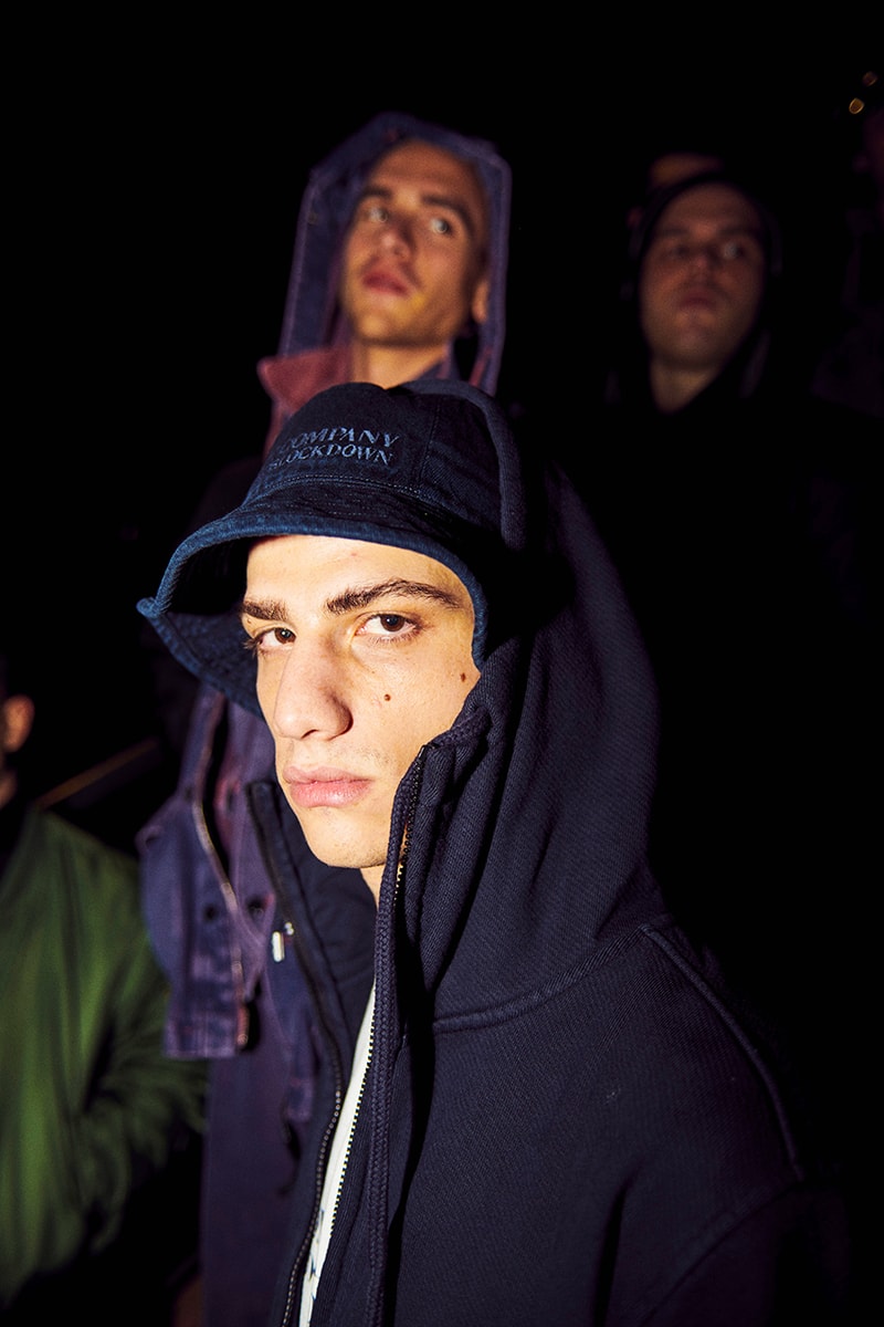 One Block Down x C.P. Company Tenth Anniversary Capsule Collection Lookbook First Look Massimo Osti Italian Sportswear Classic Workwear Pieces Over-Dyeing Goggle Hoodie Anorak Bucket Hats T-Shirt Hoodie Campaign