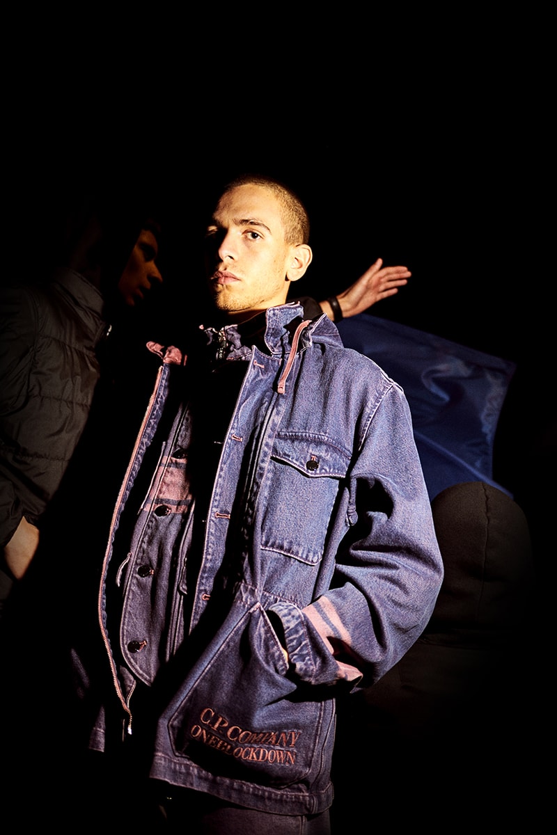 One Block Down x C.P. Company Tenth Anniversary Capsule Collection Lookbook First Look Massimo Osti Italian Sportswear Classic Workwear Pieces Over-Dyeing Goggle Hoodie Anorak Bucket Hats T-Shirt Hoodie Campaign