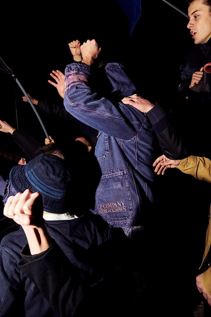 One Block Down x C.P. Company Tenth Anniversary Capsule Collection Lookbook First Look Massimo Osti Italian Sportswear Classic Workwear Pieces Over-Dyeing Goggle Hoodie Anorak Bucket Hats T-Shirt Hoodie Campaign
