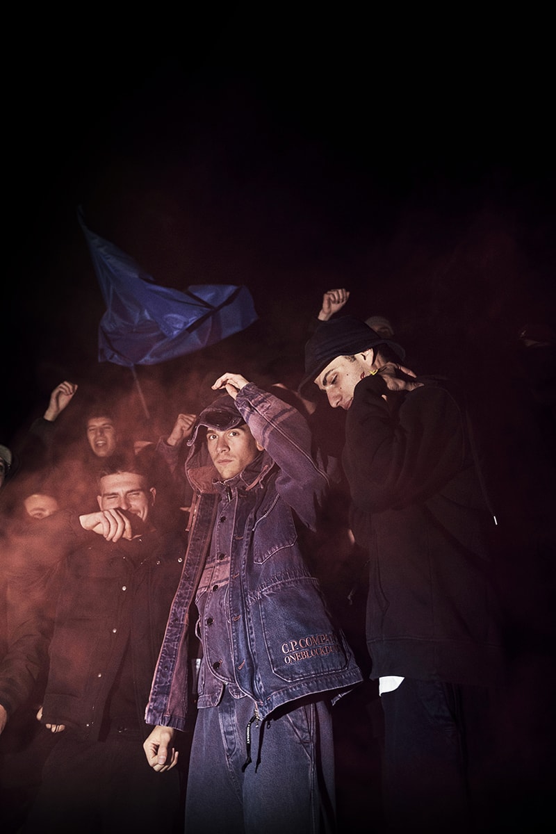 One Block Down x C.P. Company Tenth Anniversary Capsule Collection Lookbook First Look Massimo Osti Italian Sportswear Classic Workwear Pieces Over-Dyeing Goggle Hoodie Anorak Bucket Hats T-Shirt Hoodie Campaign