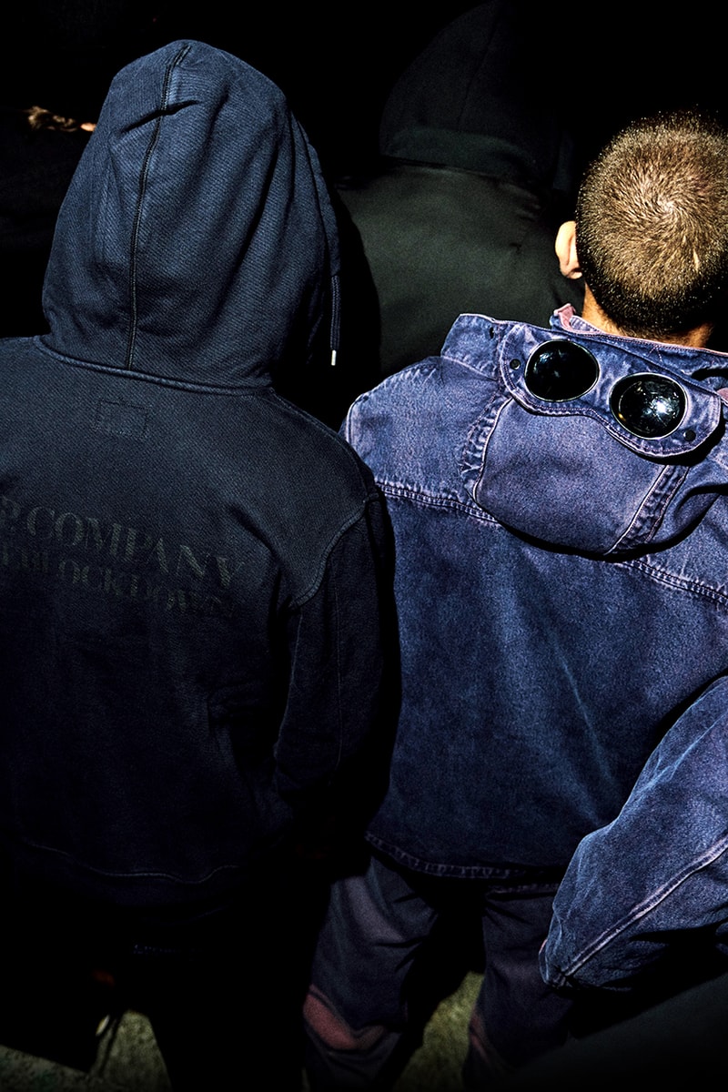 One Block Down x C.P. Company Tenth Anniversary Capsule Collection Lookbook First Look Massimo Osti Italian Sportswear Classic Workwear Pieces Over-Dyeing Goggle Hoodie Anorak Bucket Hats T-Shirt Hoodie Campaign