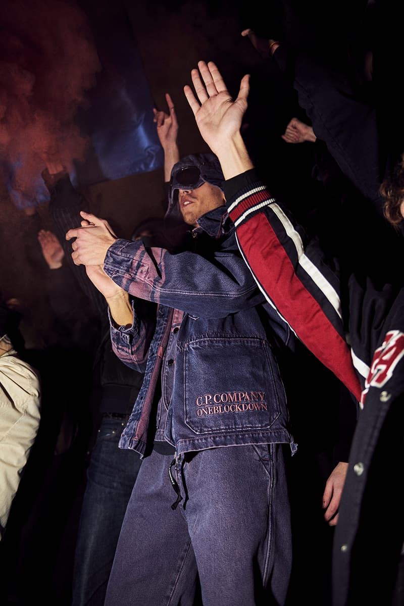 One Block Down x C.P. Company Tenth Anniversary Capsule Collection Lookbook First Look Massimo Osti Italian Sportswear Classic Workwear Pieces Over-Dyeing Goggle Hoodie Anorak Bucket Hats T-Shirt Hoodie Campaign