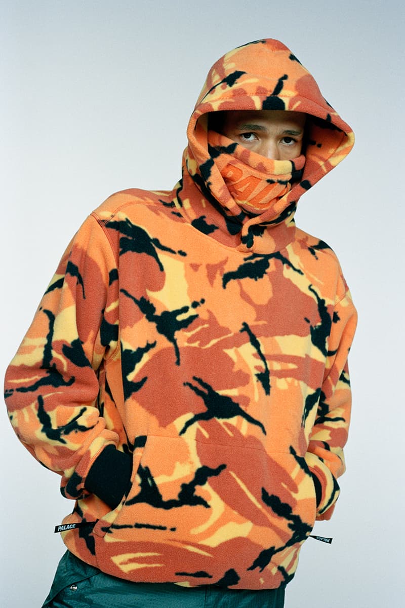 palace skateboards ultimo 2019 lookbook collection buy cop purchase london japan la los angeles new york store release information tracksuit puffa jacket parka camouflage