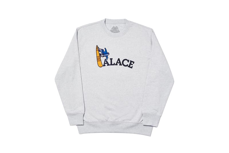 palace ultimo 2019 tops sweatshirts hoodies repeated P logo triferg sofar minimal buy cop purchase knitwear release information london lookbook