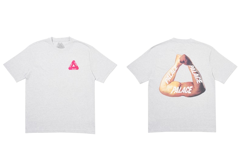 Palace Ultimo 2019 Tees Short Sleeve Long Sleeve Muscle Bicep Triferg Logo Print Bold Colors Heatmap Mountains Logos Branding London Skateboarding Letting off Steam Iron Mad Maximus 
