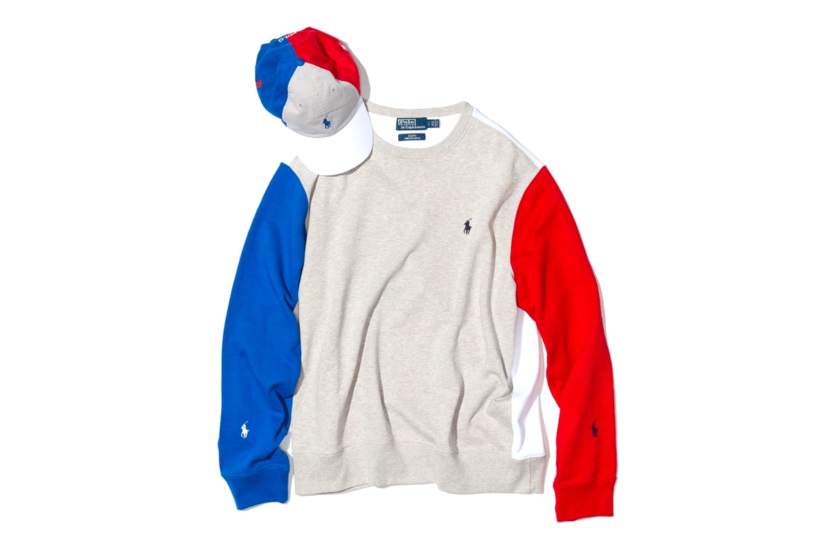 Polo Ralph Lauren BEAMS Multi Panel Classics sweaters caps hats pullovers crewnecks fall winter 2019 capsule collection ivy casual japanese fleece sweatshirts patchwork crazy pattern