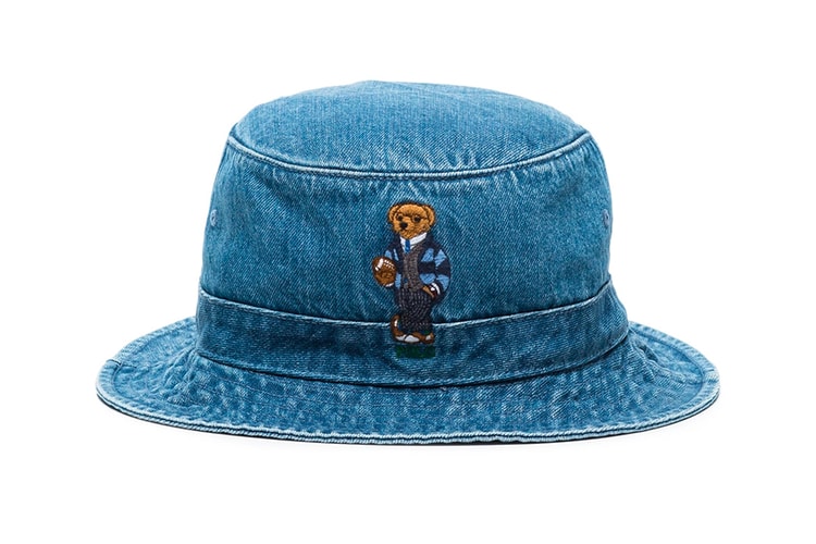 Polo Ralph Lauren Offers a Teddy Bear Embroidered Denim Bucket Hat