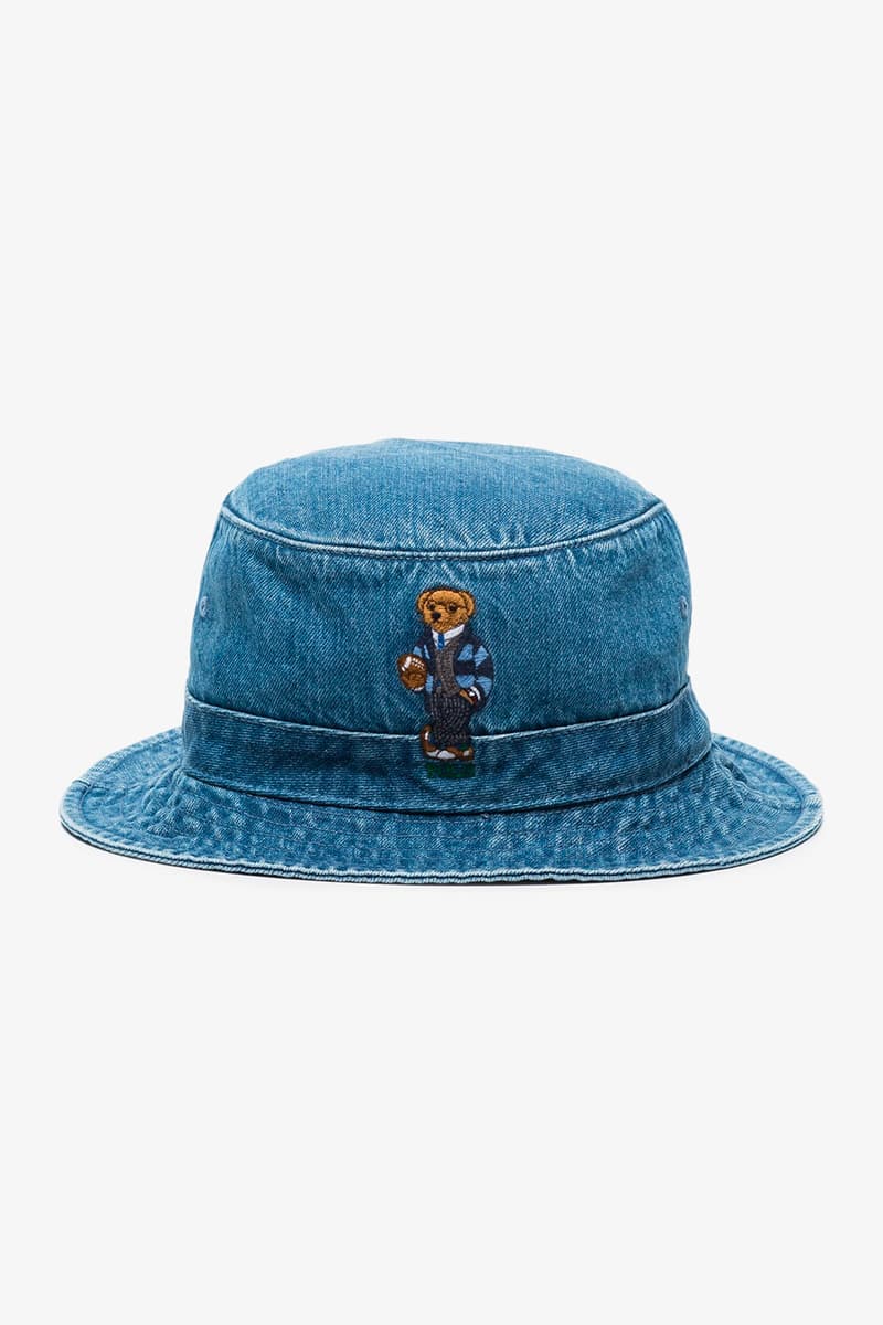 Polo Ralph Lauren Blue Teddy Bear Embroidered Denim Bucket Hat Release browns brownsfashion Black Friday cyber Monday
