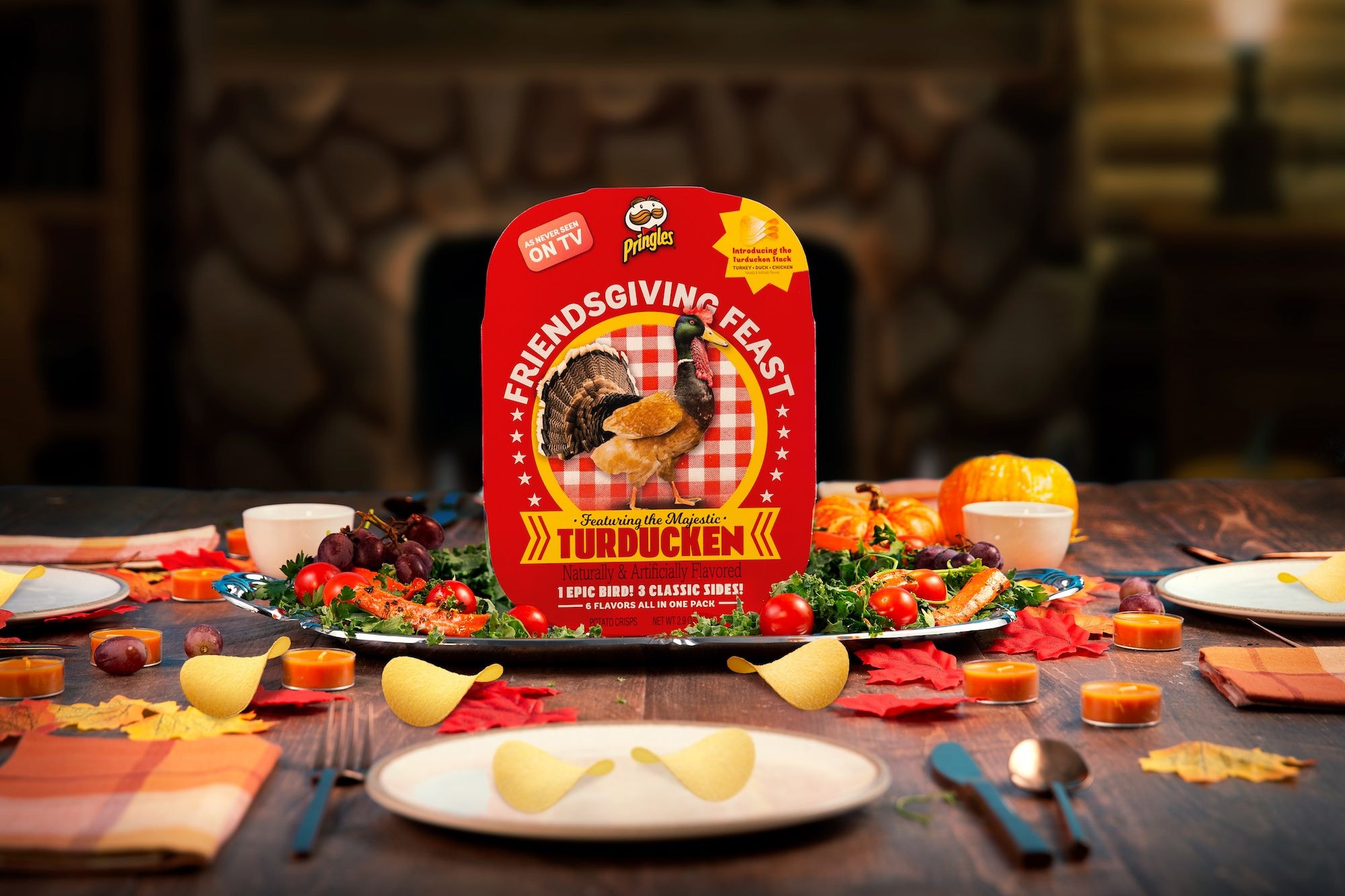 Pringles Turducken Friendsgiving Feast Kit Release Info Date Buy Chicken Turkey Duck Flavored Chips