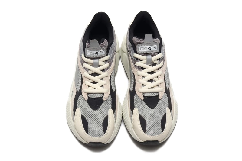 PUMA RS X3 Puzzle Love Char Rose Limestone black eva mold sneakers trainers footwear shoes runners three dimensional sidestripe spring season 2019 collection multi panel sportswear