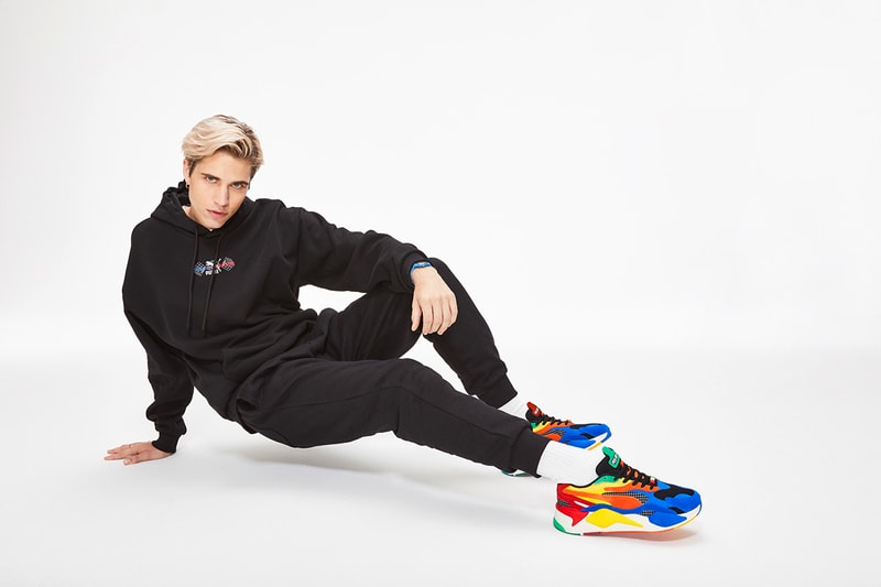 PUMA RS-X3 'Sonic The Hedgehog' Collaboration Sneaker Rubik's Cube Shoe Footwear Release Information Drop Cop Capsule Collection T-Shirts Hoodies Beanie Crossbody Bag