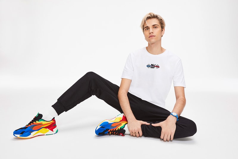 PUMA RS-X3 'Sonic The Hedgehog' Collaboration Sneaker Rubik's Cube Shoe Footwear Release Information Drop Cop Capsule Collection T-Shirts Hoodies Beanie Crossbody Bag