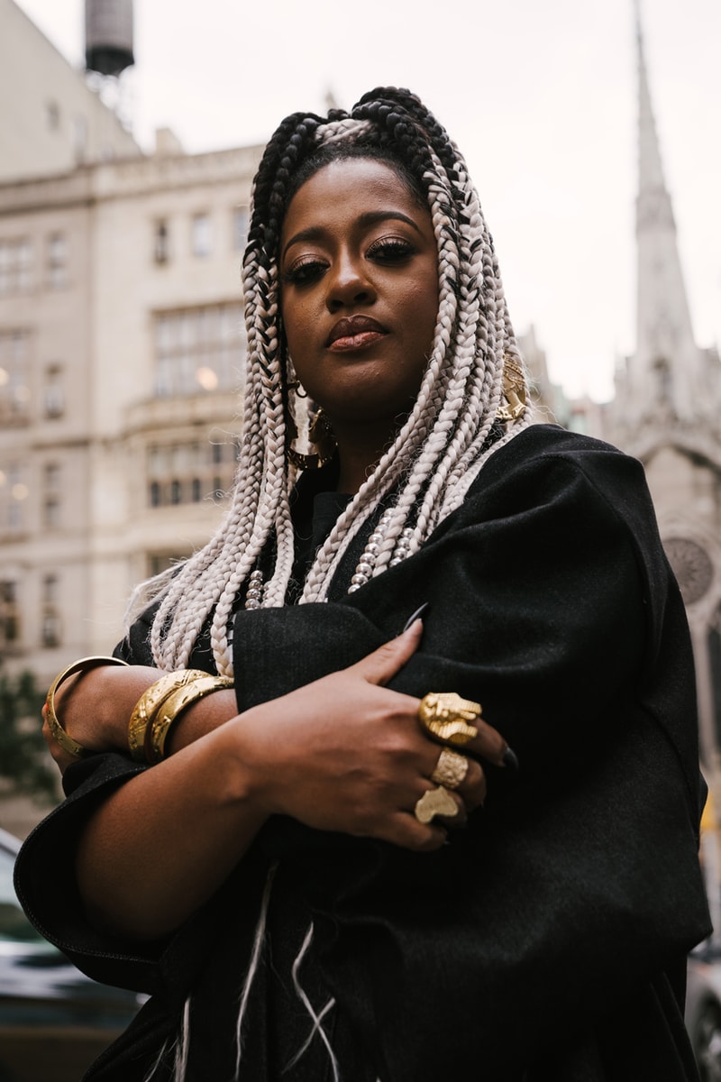 rapsody streetsnaps street style interview eve album new york tour opener big krit kimonos kimono  