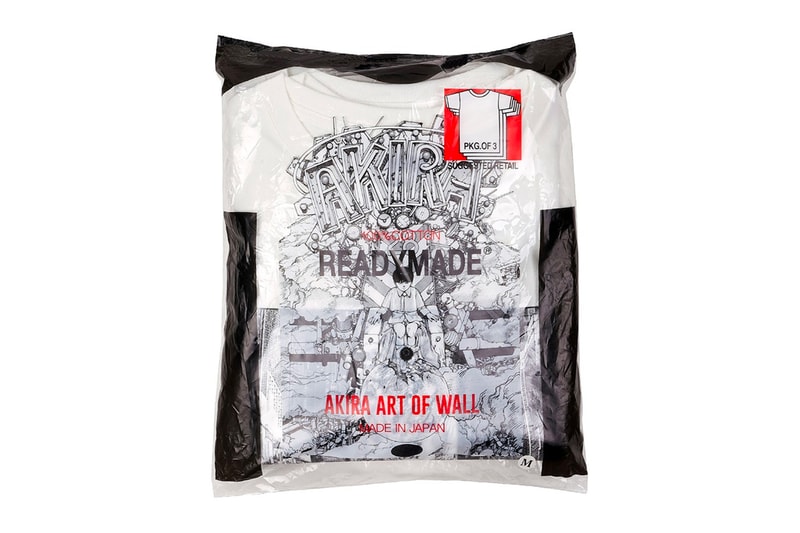 READYMADE AKIRA ART WALL PROJECT T Shirt Three Pack Release Info Buy White Katsuhiro Otomo