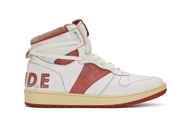 Distressed Flair Defines RHUDE's Retro Bball-Hi Sneakers