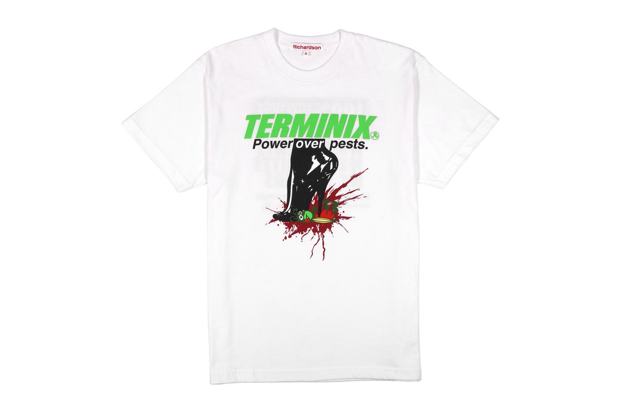 Terminix x Richardson Collection Release T-shirts Hoodies Bomber Jackets Bucket Hats Tote Bags Pepper Spray Stripes Green Red Orange Black White