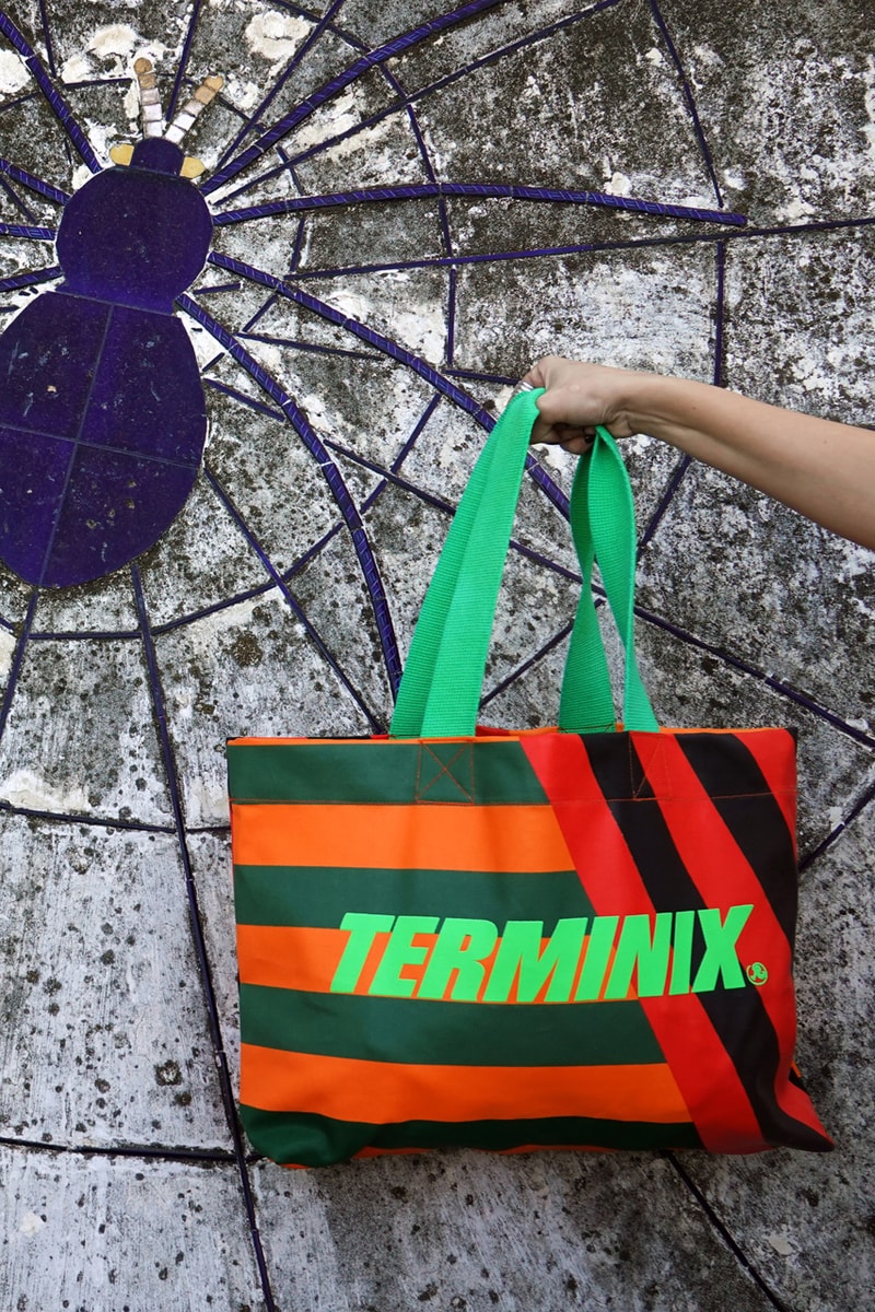 Terminix x Richardson Collection Release T-shirts Hoodies Bomber Jackets Bucket Hats Tote Bags Pepper Spray Stripes Green Red Orange Black White