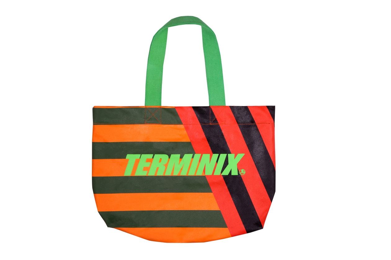 Terminix x Richardson Collection Release T-shirts Hoodies Bomber Jackets Bucket Hats Tote Bags Pepper Spray Stripes Green Red Orange Black White