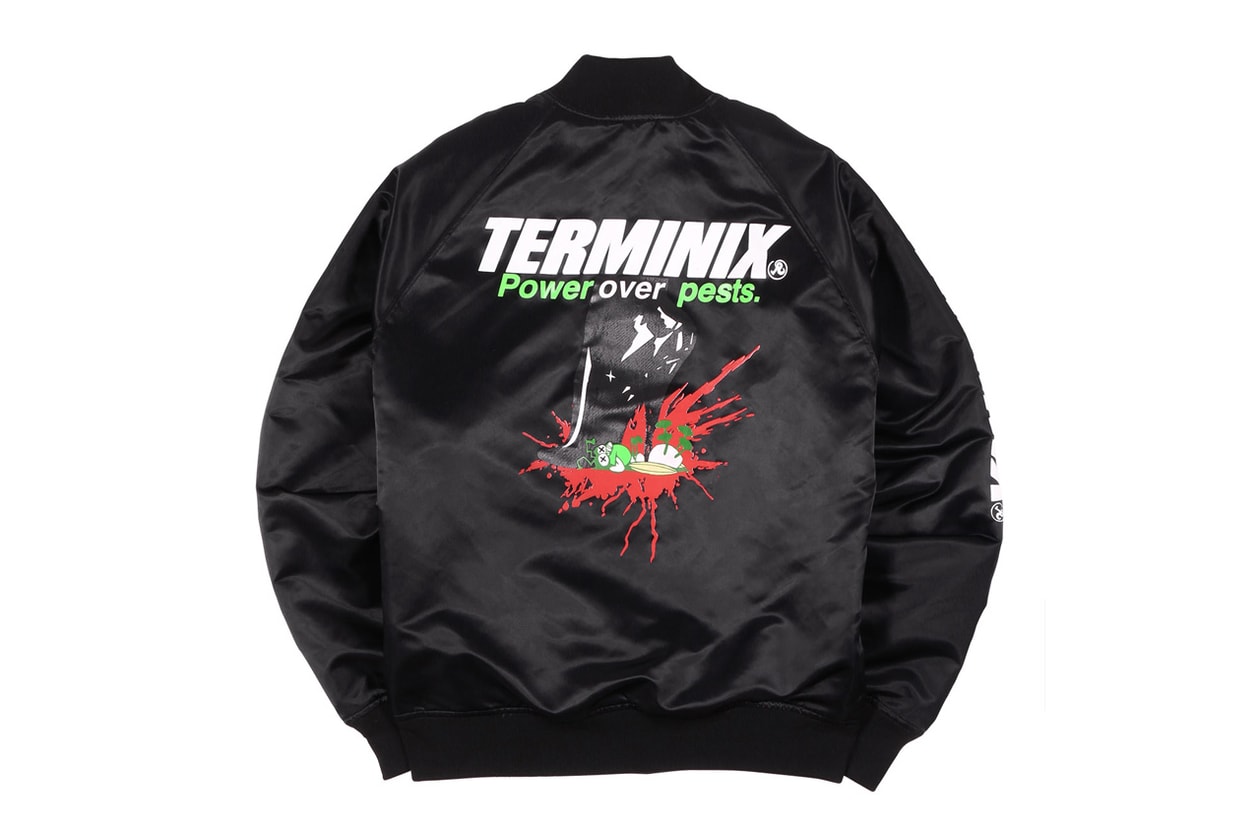 Terminix x Richardson Collection Release T-shirts Hoodies Bomber Jackets Bucket Hats Tote Bags Pepper Spray Stripes Green Red Orange Black White