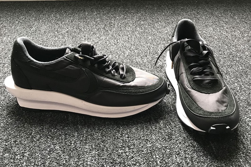 sacai & Nike Have a New LDWaffle on the Way black white leather suede first look collaborations sneakers