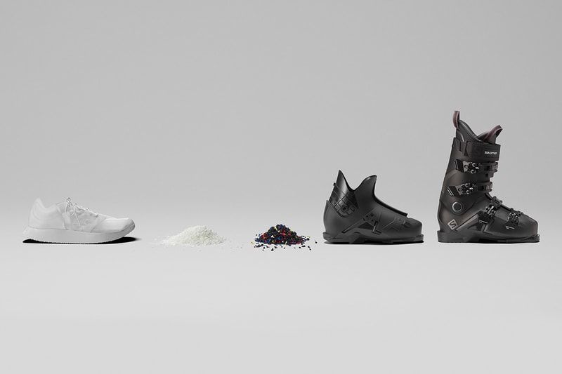 Salomon Sustainable Footwear Concept Unveiled First Look Running Shoes Transform Ski Boot Recyclable Circular Fashion Annecy Design Center TPU thermoplastic polyurethane