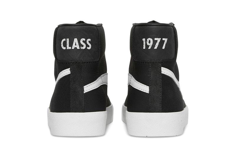 slam jam socialism nike blazer class of 1977 black upside down reversed swoosh release information raffle buy cop purchase sneakrs app how to limited edition