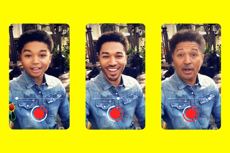 Snapchat Snap Inc. Time Machine Young Old Lens Feature TikTok