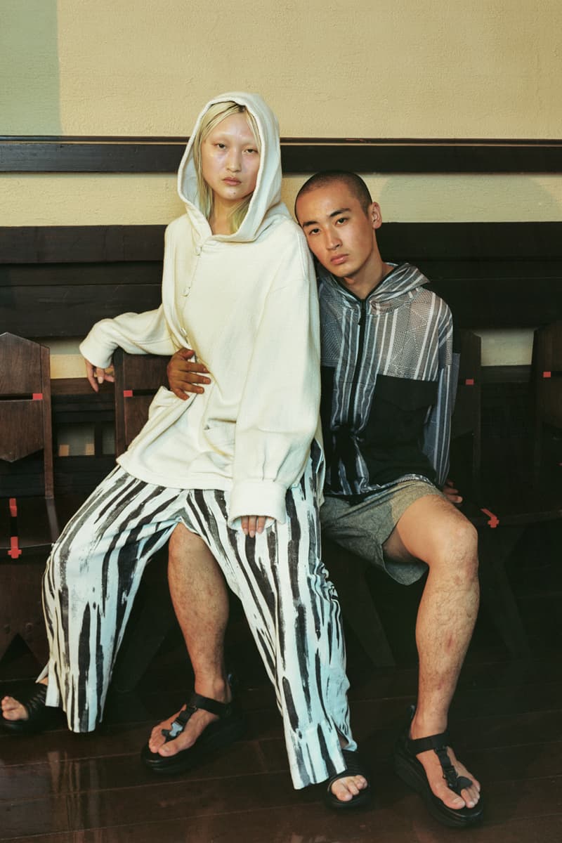 Snow Peak Spring/Summer 2020 Lookbook Collection Shirts Pants Shorts Jackets Vests Dresses Canvas Insulated Pullovers Stripes Overalls Sleeping Shirts