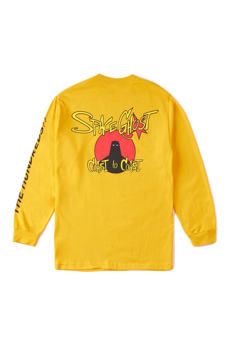 'Space Ghost Coast to Coast' x The Hundreds Capsule Collection FW19 Fall Winter 2019 First Look Hoodies T-Shirts Long-Sleeve Mugs Cups Adult Swim Cartoon Network