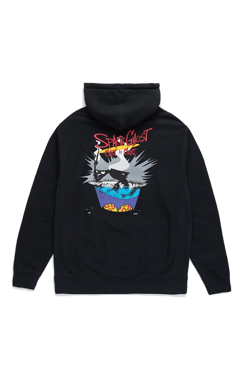 'Space Ghost Coast to Coast' x The Hundreds Capsule Collection FW19 Fall Winter 2019 First Look Hoodies T-Shirts Long-Sleeve Mugs Cups Adult Swim Cartoon Network